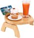 Bamboe houten sofa met armleuning en opbergbakje