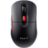 HAVIT Souris sans fil HAVIT MS59WB, 800DPI - 1600DPI, Noir Rouge