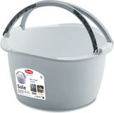 Stefanplast Wasmand/draagmand/teil met hengsel - kunststof - 16 Liter - wit
