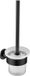 BES LED WC Borstel met Houder - Toiletborstelhouder - Leoni Rimbo - Rond - Mat Zwart