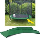 Merkloos Trampoline rand 366 cm diameter - groene randafdekking - 30 cm breed