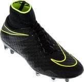 Nike Hypervenom Phantom II FG Voetbalschoenen - Maat 45.5 - Unisex - Zwart/Geel/Grijs