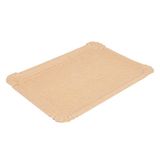 250 stuks - dienbladen voor taarten, klein, 23 x 17 cm, natuurlijk kraftpapier