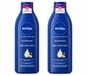 Nivea Lait pour le corps 2 x 400 ml - Peau sèche à très sèche - Huile d'amande douce