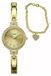 TIMEX Damen Armreif-Uhr Gold 28 mm Durchmesser Quarz mit Kristallverzierungen TWG067900