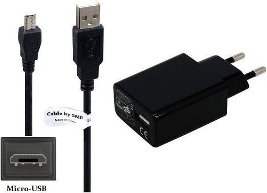 OneOne 3A Charger + 2.2m Micro USB Cable - Compatible with Xbox One, Nintendo, & PS4 Controllers