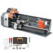 VEVOR Tour à Métaux d'Établi 220x762 mm 1100 W Tour Métaux Semi-Automatique pour Tournage et Filetage de Précision, Vis-Mère Électronique, Vitesse Variable Max. 2500 tr/min, avec Moteur Sans Balais