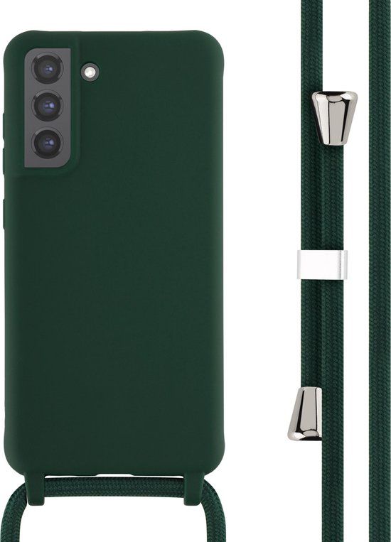 iMoshion Hoesje Met Koord Donkergroen voor Samsung Galaxy S21 FE