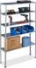 Relaxdays Stellingkast - Draaglast 250 kg - 5 etages - 185 x 100 x 30 cm - Staal - Verzinkt - Zilver
