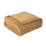 Good Nite Knuffeldeken, 150 x 200 cm, zacht, warm, microvezel, deken voor bank, bed, slaapkamer, kantoor, beige