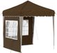 vidaXL Pop-up Feesttent 195 x 195 x 245 cm Taupe Oxford Stof