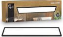B.K.Licht Shallow - LED Badkamerlamp Plafonniere - paneel plafondlamp - badkamerverlichting met neutraal wit licht - IP44 - 98 x 20 cm - zwart