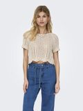 Only Trui Onlnola Life S/s Pullover Knt Noos 15348591 Feather Gray Dames Maat - XS