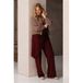 &Co Woman geruit jasje met backprint - bruin