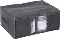 5five Dekbed/kussens opberghoes - antraciet grijs - met vacuumzak - 60 x 45 x 25 cm