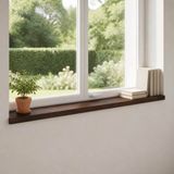 vidaXL Raamprofielen 2 st donkerbruin 160 x 15 x 2 cm