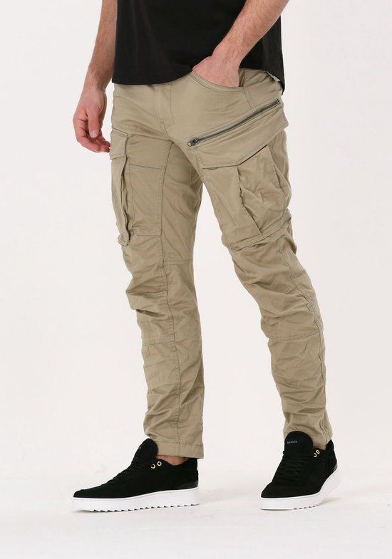 G-Star Raw Rovic Zip 3D Regular Tapered Heren Broek - Khaki - Maat 29/32