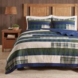 WOOLRICH Alle seizoenen, ademende sprei sprei beddengoed set, bijpassende shams, sparren heuvel, groen, Cal King (110 x 96 inch)