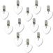 OEM Shenzhen Haorui Industrial Technology Co., Ltd. 12 Stuks Hart Tafelkleedverzwaarders Natuursteen - Met Stalen Klem voor Buitenfeesten & Picknicks
