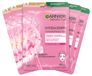 Garnier Doekmasker, gezichtsmasker voor de vale huid, glow-boostend en hydraterend, met hyaluronzuur en sakura, Hydra Bomb, 5 x 28 g