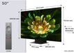 TCL 50C79K / LED screen / 50 inch / 2024