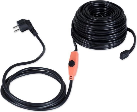 Waldbeck® Waldbeck Flow Wire vorstbeschermingskabel met thermostaat , beschermende klasse IP68 ,wordt bij meer dan 13°C automatisch gedeactiveerd