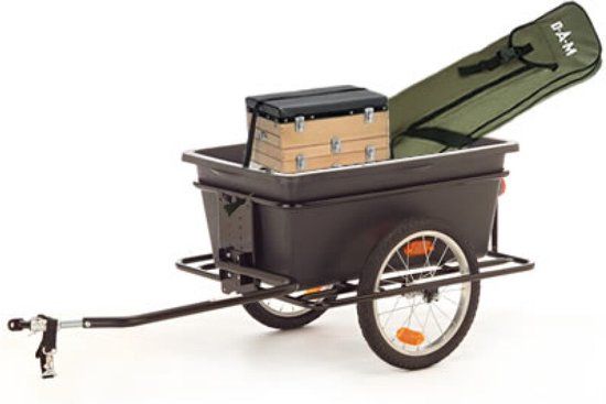 Roland BigBoy 90L Fietskar - Asbevestiging - 40 kg - Zwart