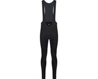 BBB Cycling ColdShield 2.0 Bib Tights - Wielrenbroek Heren Lang Met Zeem - Fietsbroek Met Bretels - Italiaanse Carvico-stof - Zwart - Maat XL