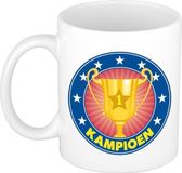 Bellatio Decorations Shoppartners Bv Kampioen / 1e plaats mok - 300 ml - keramiek - Multi