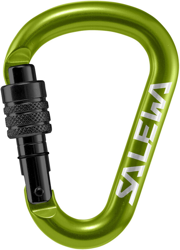 SALEWA HMS Screw G2 Carabiner Small, fluo green