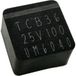 TRU COMPONENTS Condensateur électrolytique CMS 0604 100 µF 25 V 20 % (l x l x h) 6.5 x 6.5 x 4.0 mm 1 pièce