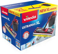 Vileda Ultramax XL Mop Set - Black/Red - For Hard Floors
