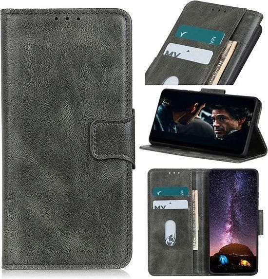 BAOHU Book Case voor Motorola Moto G 5G - Donker Groen