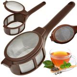 PARENCE. Theezeef voor thee en specerijen met ergonomische handgreep - mini-zeef met kruiden, koffie - veelzijdig inzetbaar 14 x 4 x 3 cm