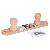Wooden Kleerhanger met 2 houten handgrepen, 26 x 4,5 x 6 cm