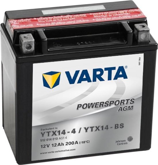VARTA Factory activated AGM YTX14-4