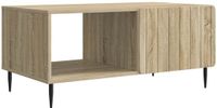 vidaXL Salontafel Sonoma Eiken 90 x 50 x 40 cm Bewerkt hout