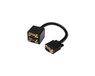 Watio Wave Verdelingskabel – 20 cm VGA-kabel maakt het mogelijk om twee monitoren aan te sluiten, flexibel en duurzaam, ideaal voor beeldschermuitbreiding*