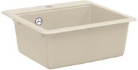 vidaXL Wasbak 80% kwarts en 20% hars 470 x 440 mm beige