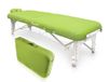QUIRUMED Shiatsu-Bahre opvouwbaar, van hout, 211 x 60 cm, pistachegroen