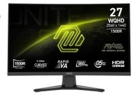 MSI MAG 275CQFDE E18 computer monitor 68,6 cm (27") Wide Quad HD LED Zwart