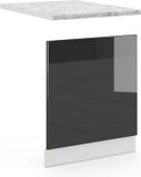 Vicco Fame-Line Frontpaneel – 60 cm, WB Marmer Antraciet Hoogglans
