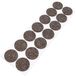 Adsamm WFP-30-SA-BR-32-14 14 x wol-viltglijder, bruin, Ø 32 mm