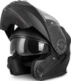 VINZ Helmets Santos Systeemhelm - Mat Zwart - XXL