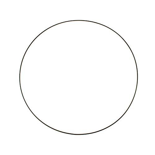 glorex ag GLOREX 6 1294 227 - metalen ring om te knutselen met een diameter van ca. 25 cm, gecoat in zwart, ideaal voor dromenvangers, macramé, wanddecoratie en bloemisterij