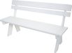 Mendler Banc de jardin HWC-L66 bois massif FSC® 148 cm blanc