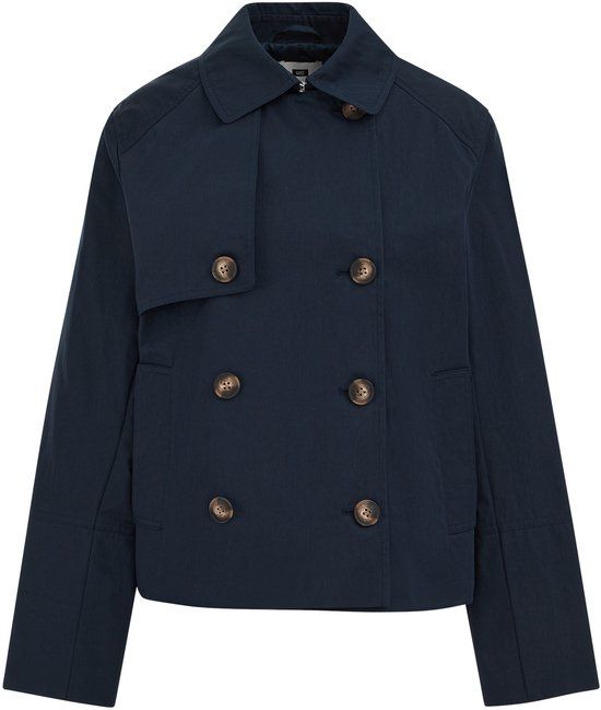 WE Fashion Dames Korte trenchcoat