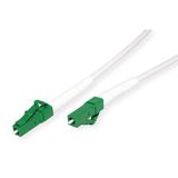 ROLINE Glasvezelkabel 9/125 µm OS2, LC/LC, APC, staalgewapend, simplex, LSOH, wit, 15 m