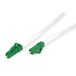 ROLINE Glasvezelkabel 9/125 µm OS2, LC/LC, APC, staalgewapend, simplex, LSOH, wit, 15 m
