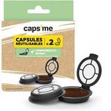 Caps me Senseo 2 herbruikbare Caps Me-koffiecapsules - Compatibel met Senseo